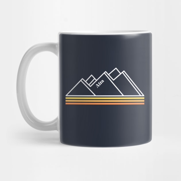 Alta Utah Retro Vintage Mountain by MalibuSun